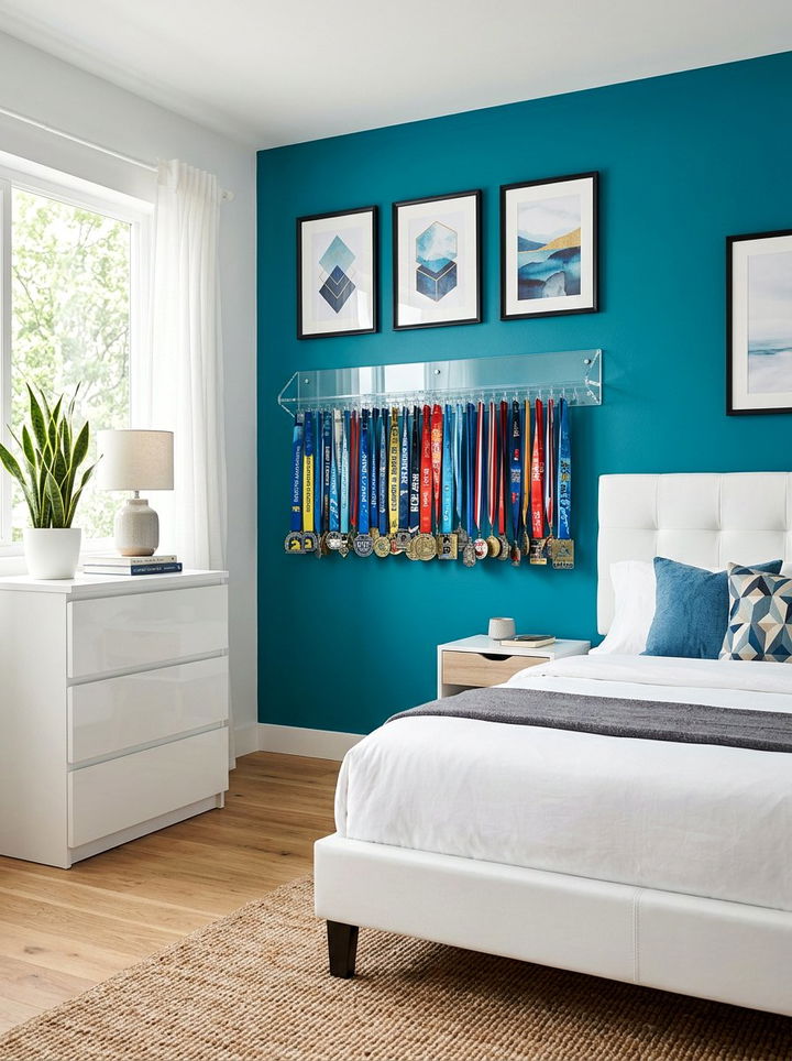 Acrylic Medal Holder - 30 bedroom medal display ideas