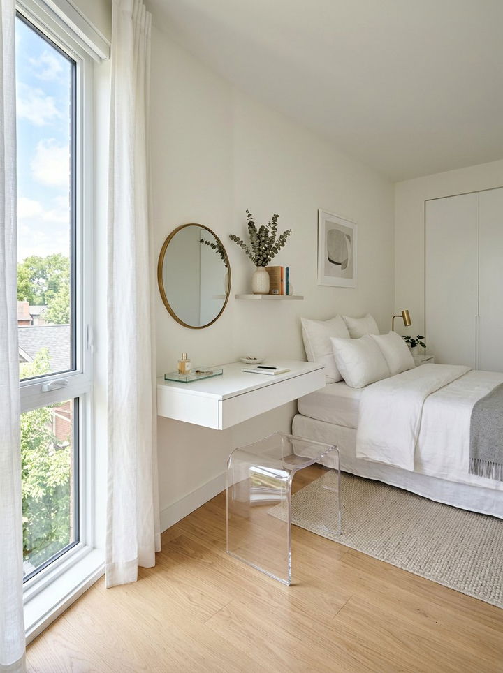 Acrylic Vanity Stool - 30 bedroom stools