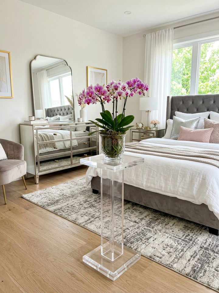 Acrylic clear plant stand - 30 bedroom plant stands