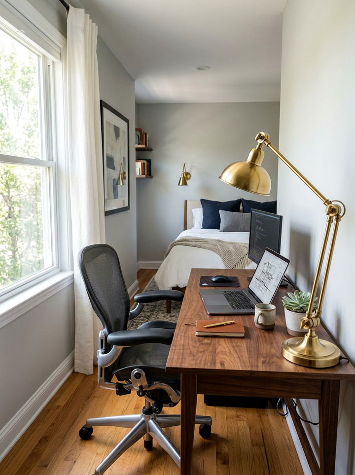 Adjustable Bedroom Task Lamp - 30 bedroom layered lighting ideas