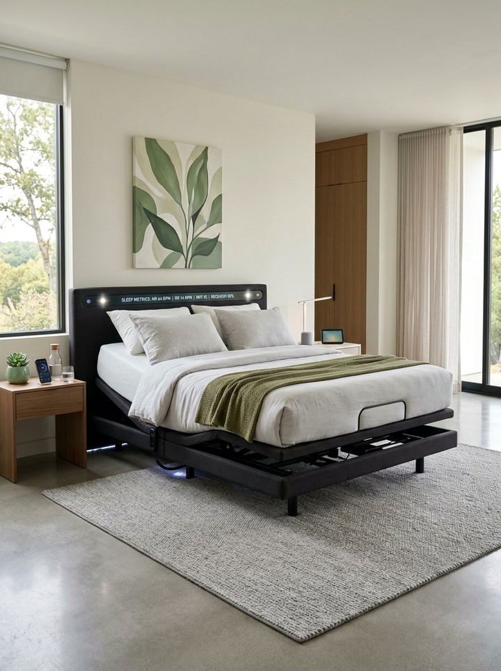 Adjustable Smart Bed Base - 30 bedroom sleep trackers