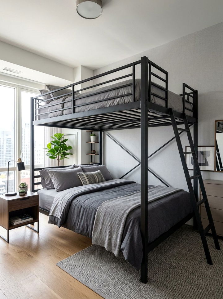 Adult Bunk Bed With Queen Base - 30 bedroom bunk bed ideas