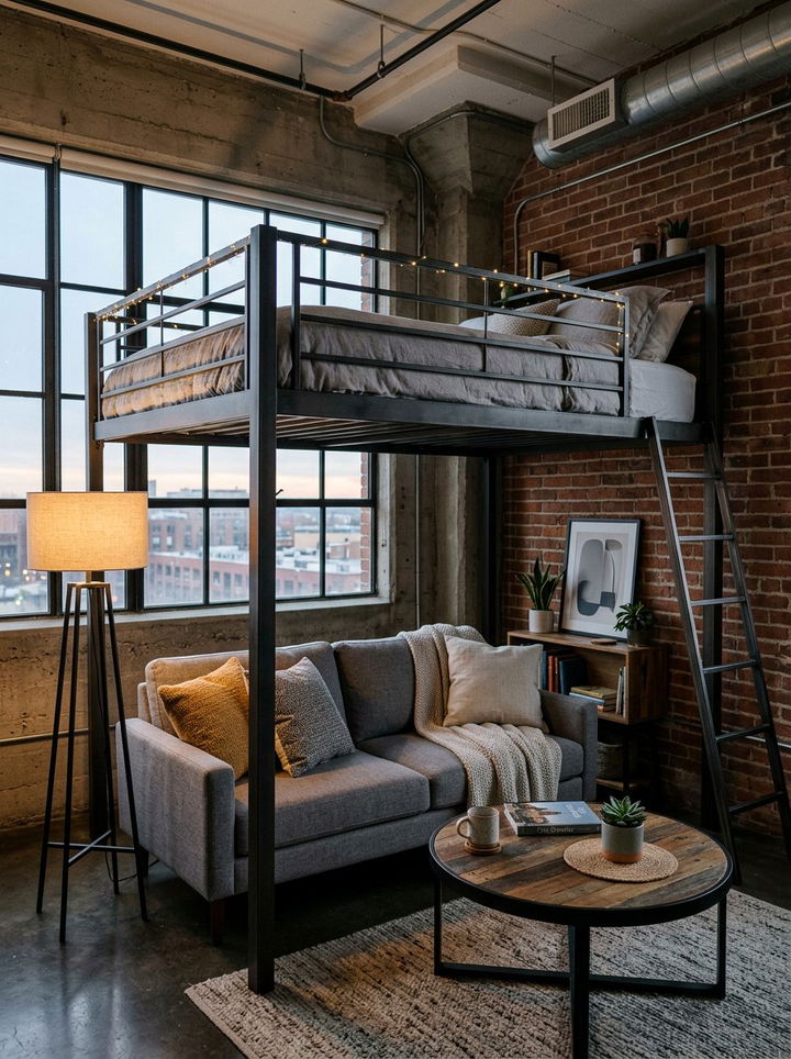 Adult Loft Bed With Sofa - 30 bedroom loft bed ideas