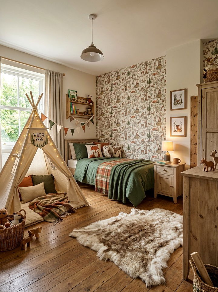 Adventure Forest Room - 30 elementary age bedroom ideas