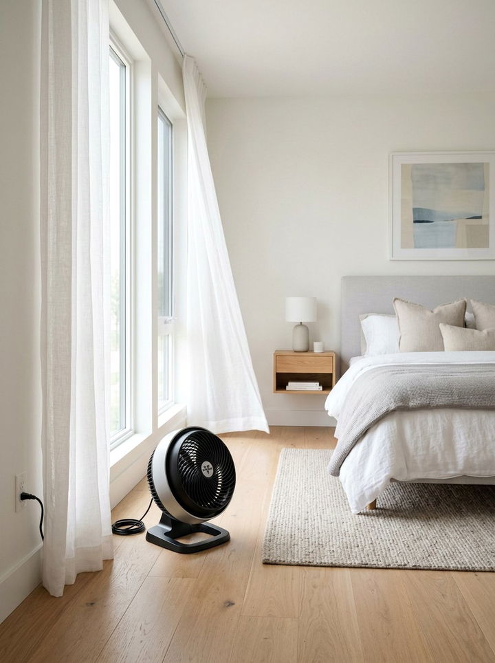 Aerodynamic Power Air Circulator - 30 bedroom desk fans