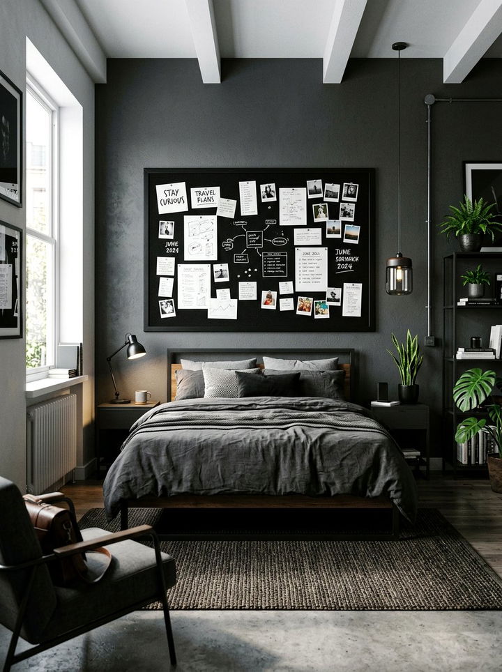 Aesthetic Black Cork Board - 30 bedroom cork boards