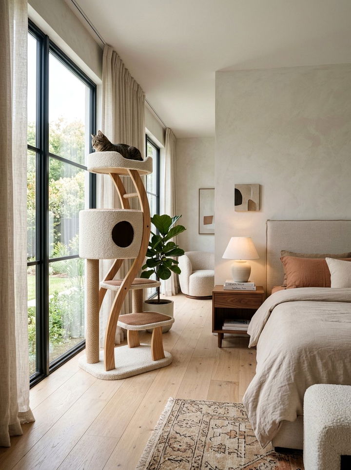 Aesthetic Cat Tree - 30 cat tree bedroom ideas