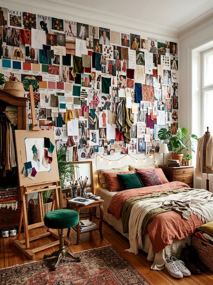 Aesthetic Mood Board Wall - 30 bedroom cork boards