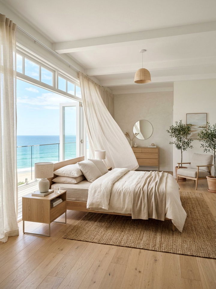 Airy Coastal Cream Bedroom - 30 coastal cream bedroom ideas