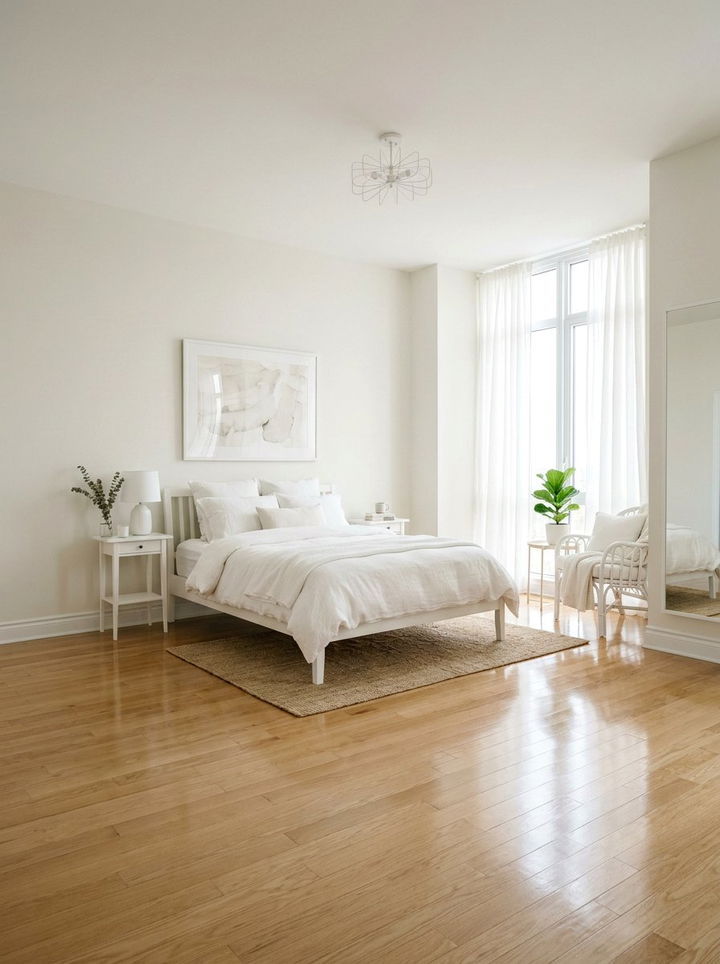 Airy Eggshell Bedroom - 30 eggshell bedroom ideas