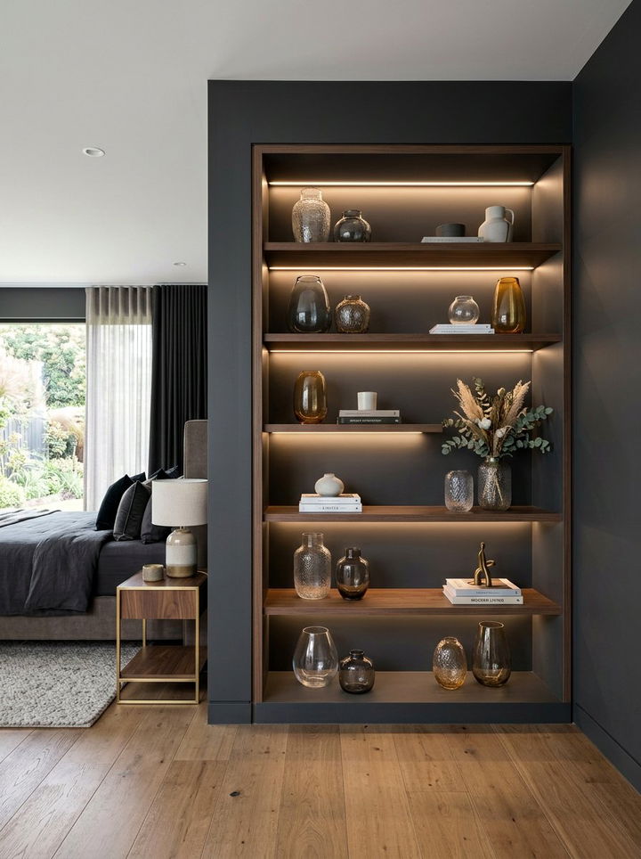 Alcove Shelving - 30 bedroom shelving ideas