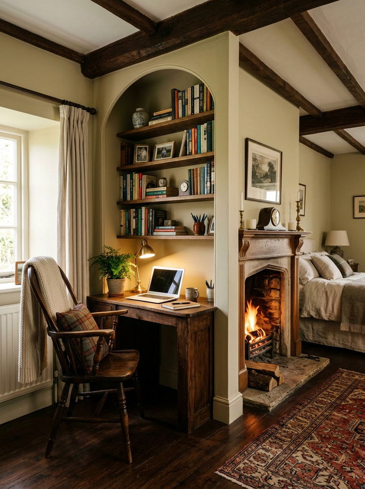 Alcove Workspace - 30 bedroom workstation designs