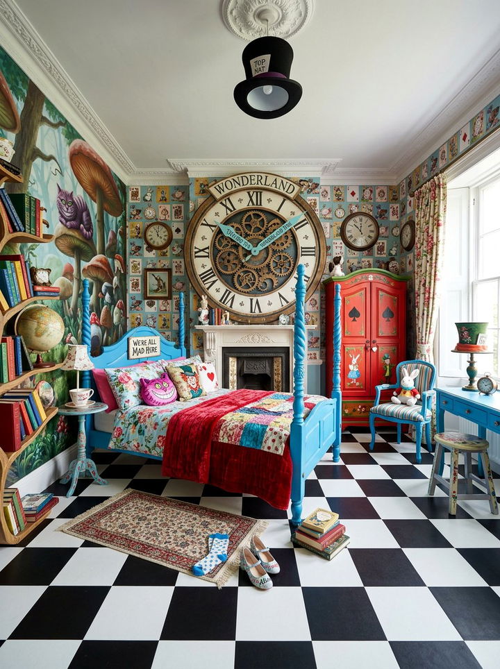 Alice in wonderland bedroom - 30 fairy tale bedroom ideas