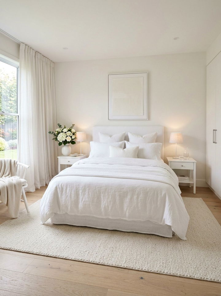All White Guest Bedroom - 30 pure white bedroom ideas