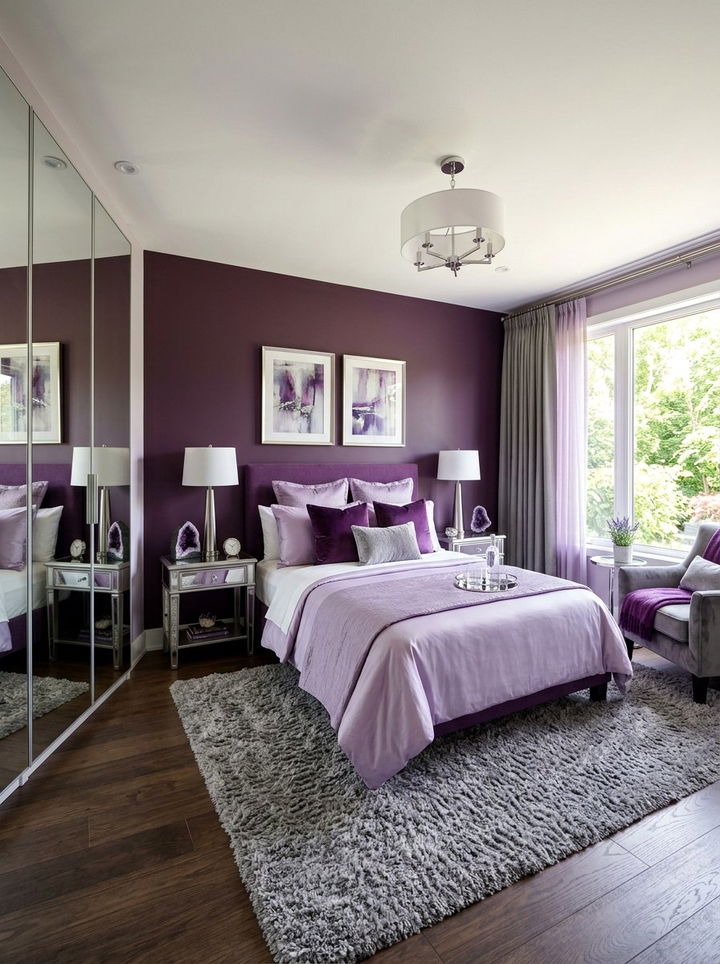 Amethyst Purple Bedroom Theme - 30 jewel toned bedroom ideas