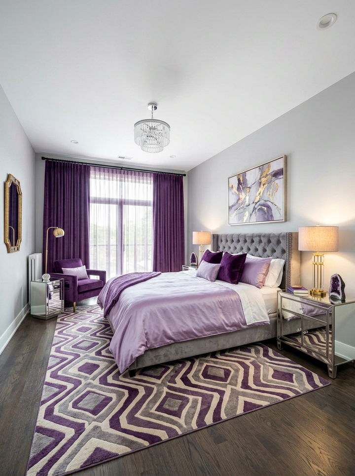 Amethyst Purple Bedroom - 30 jewel tone bedroom ideas