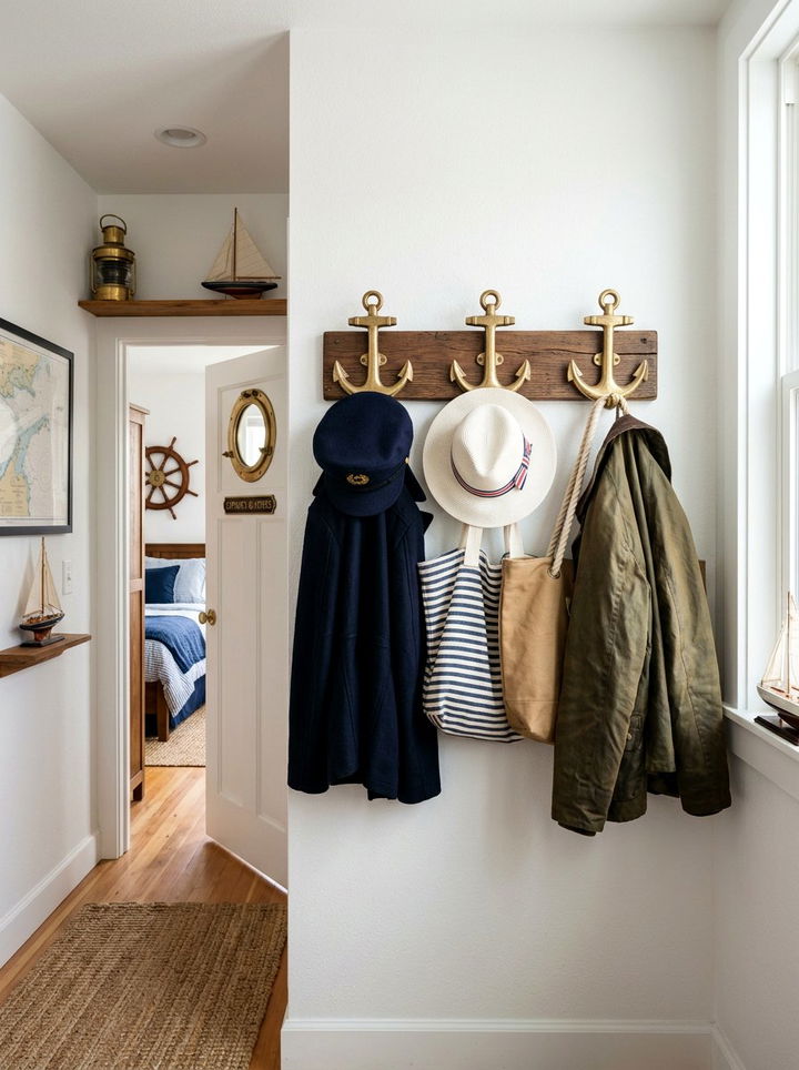 Anchor Wall Hook - 30 pirate bedroom ideas