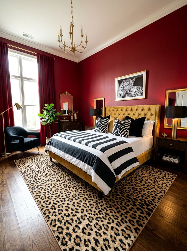 Animal Print Bedroom - 30 maximalist bedroom ideas