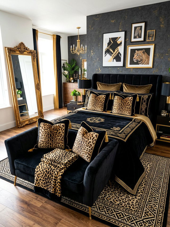 Animal Print Statement Pillows - 30 bedroom decorative pillows