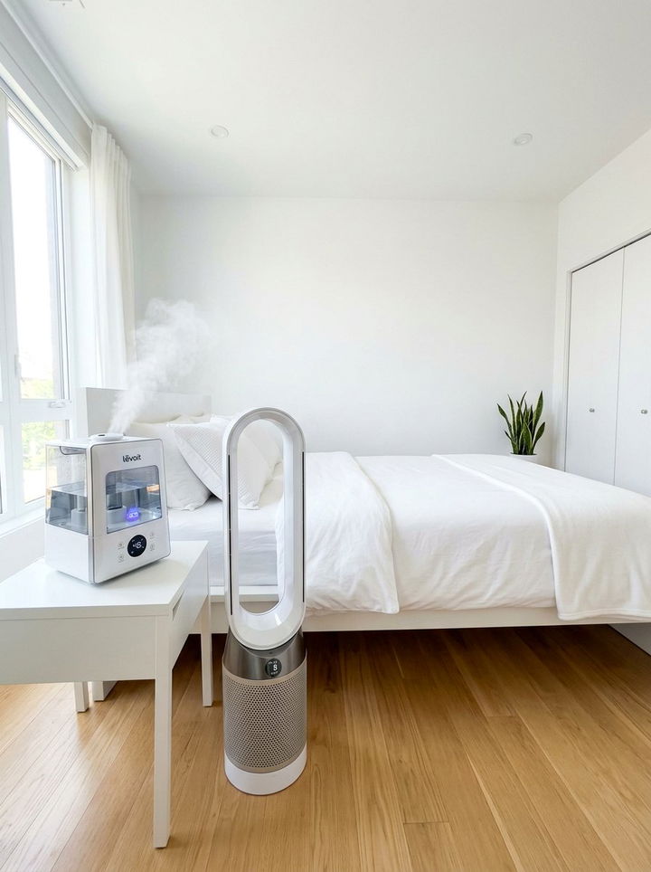 Anti Bacterial Filtered Humidifier - 30 bedroom humidifiers