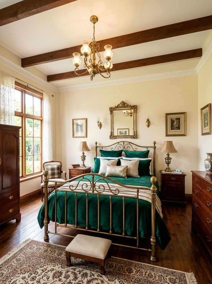 Antique Brass Bedroom - 30 warm tone bedroom ideas