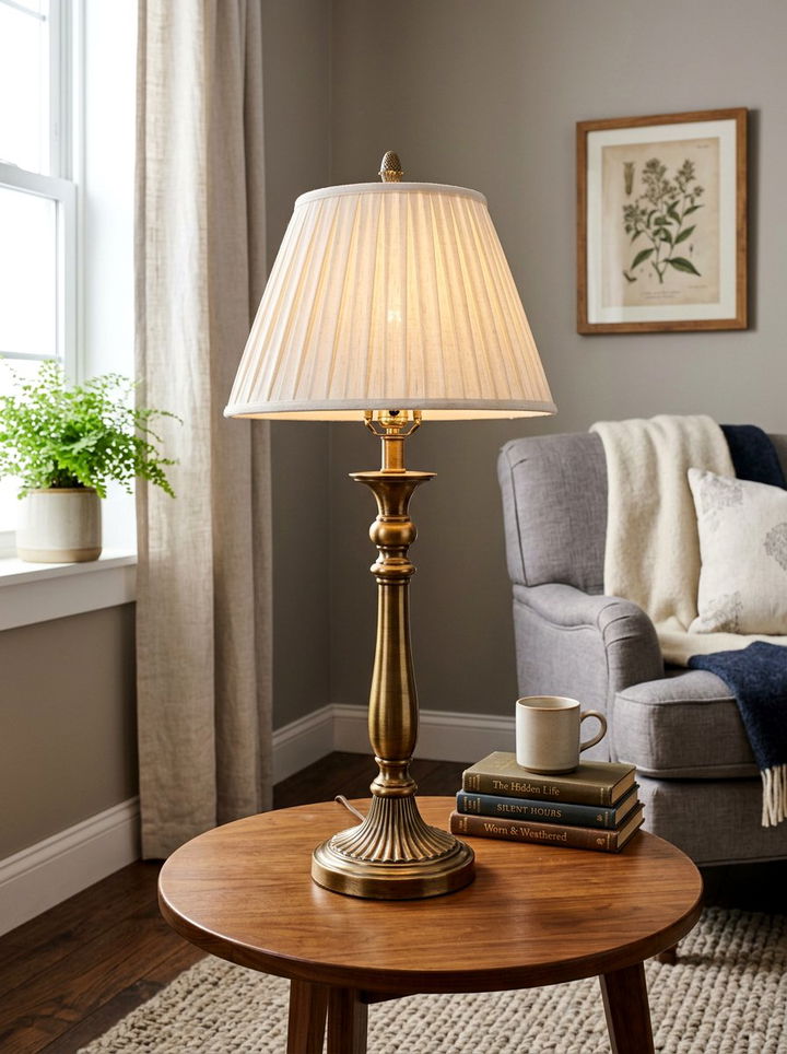 Antique Brass Lamp - 30 light academia bedroom ideas