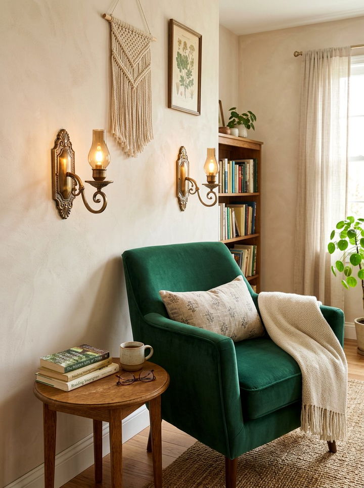 Antique Brass Wall Sconces - 30 brass accent bedroom ideas