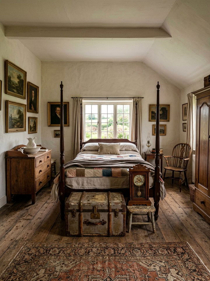 Antique Farmhouse Bedroom - 30 farmhouse white bedroom ideas