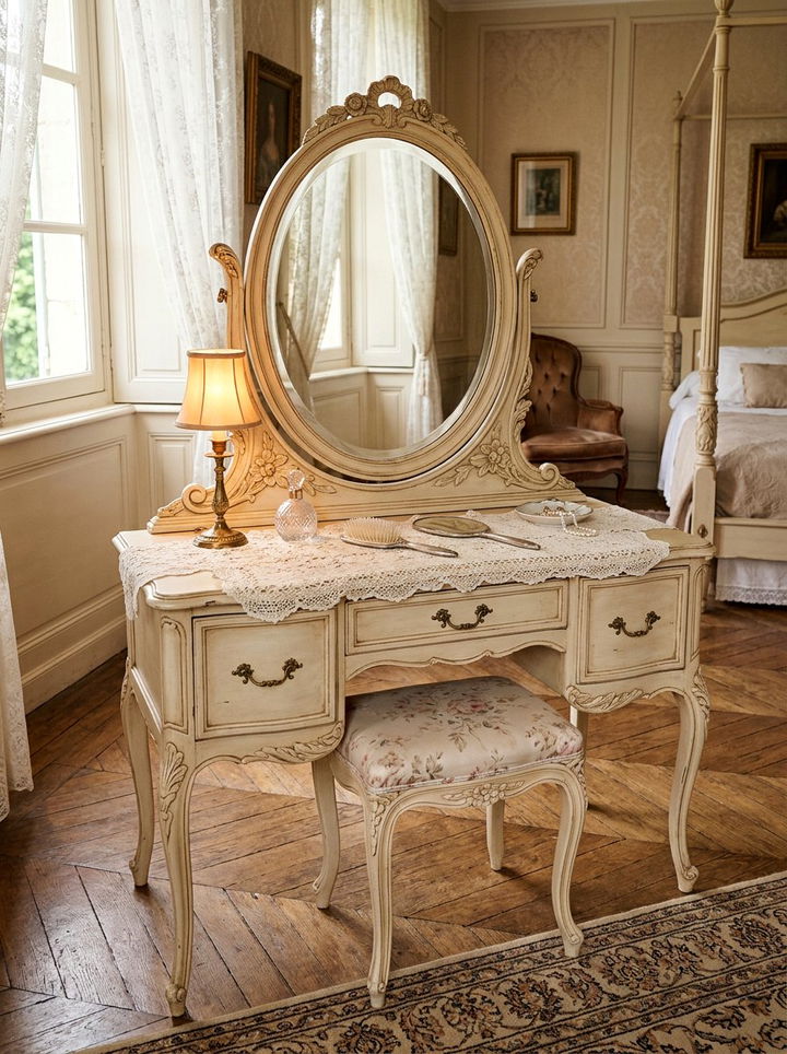 Antique French Vanity - 30 bedroom vanities