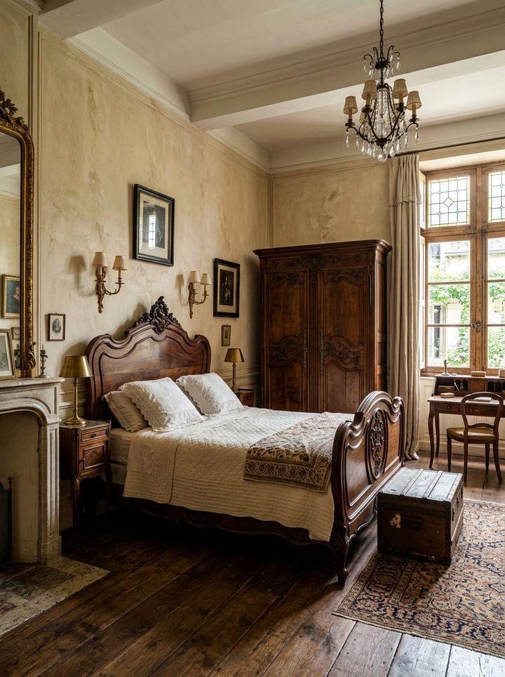 Antique French bedroom - 30 French bedroom ideas