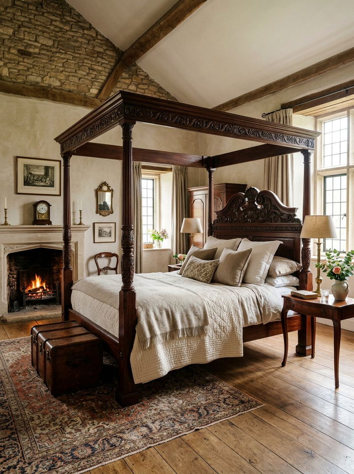 Antique Mahogany Bed Frame - 30 bedroom mahogany furniture ideas