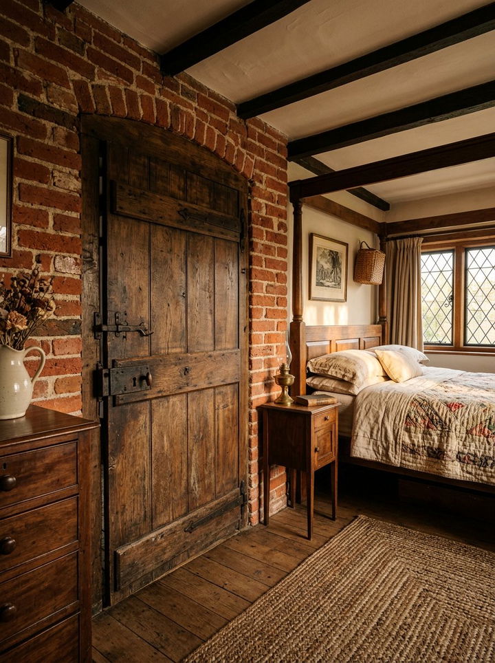 Antique Reclaimed Bedroom Door - 30 bedroom door designs