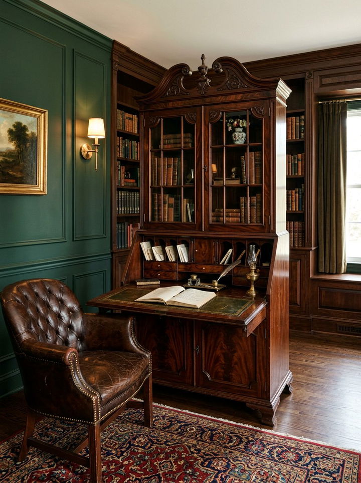 Antique Secretary Desk - 30 bedroom writing desks