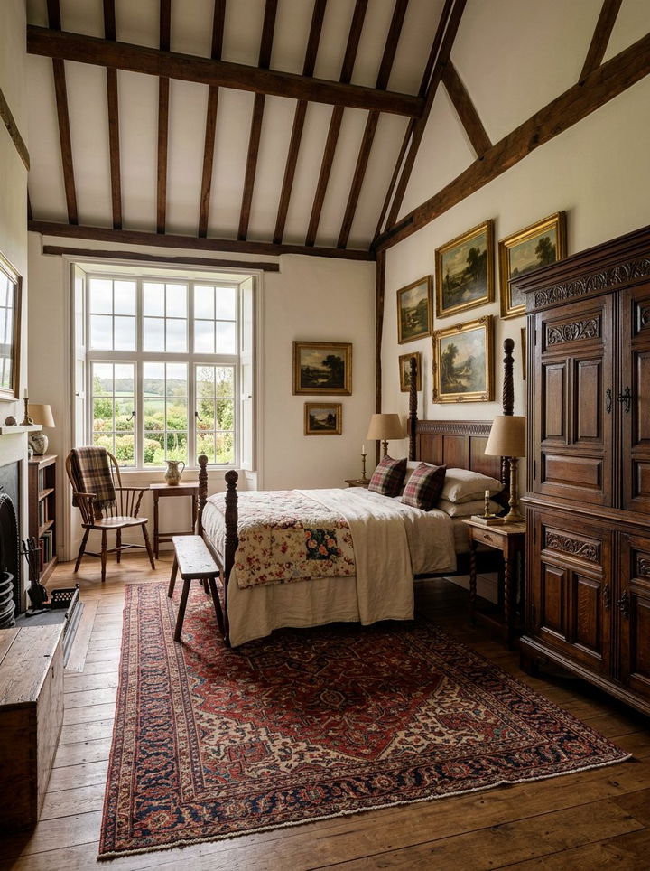 Antique Wood Furniture - 30 country house bedroom ideas