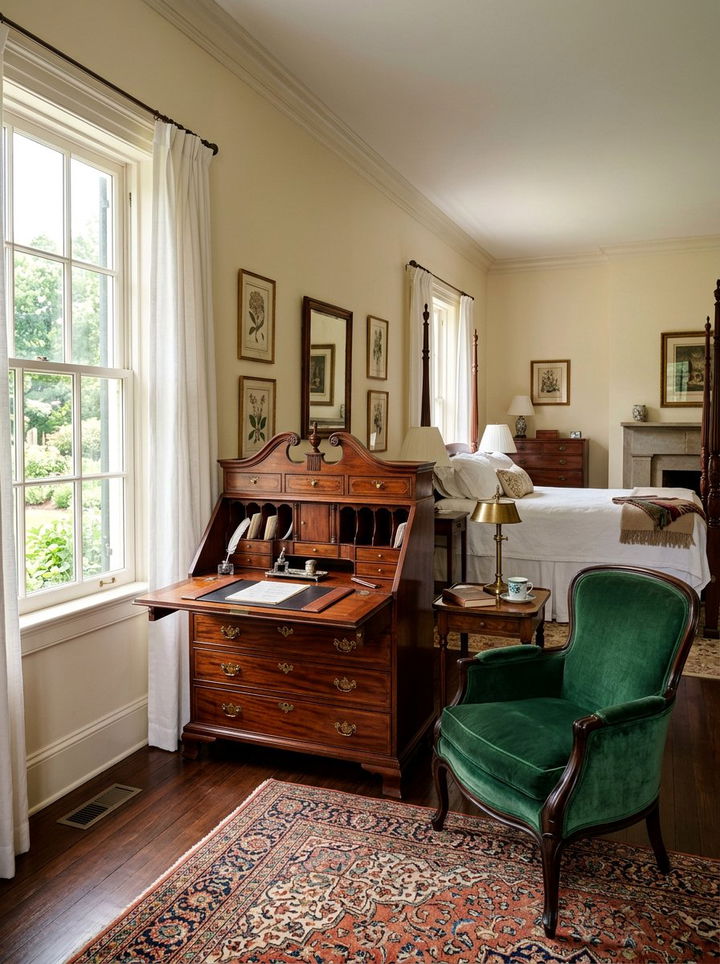 Antique Wood Secretary Desk - 30 bedroom secretary desks