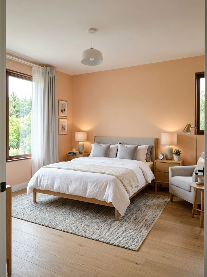 Apricot Bedroom - 30 energizing bedroom color ideas