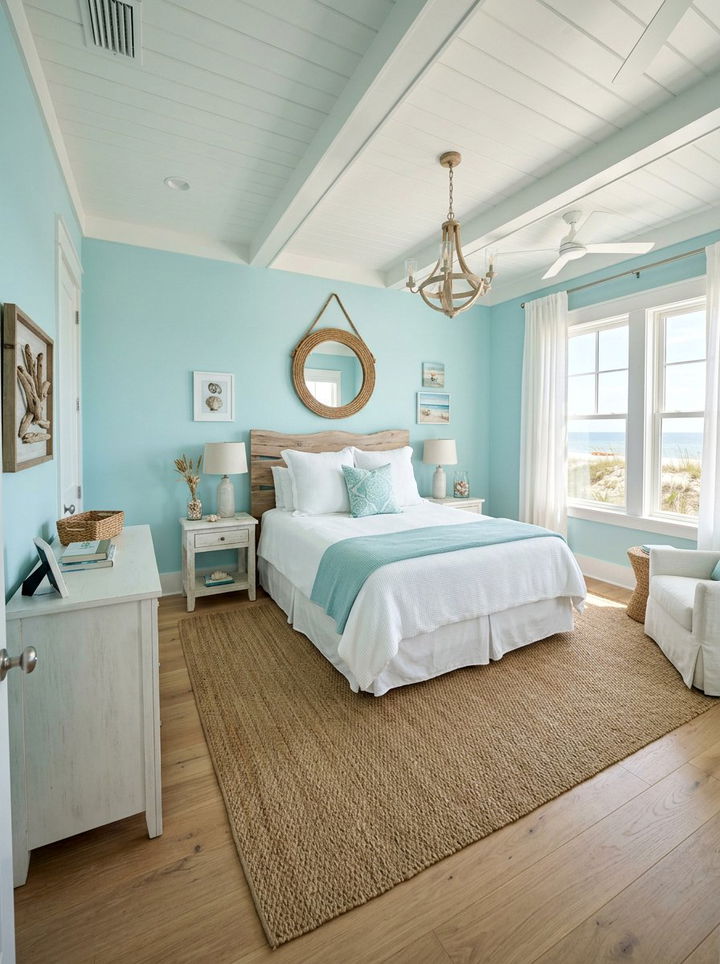 Aqua Bedroom - 30 energizing bedroom color ideas