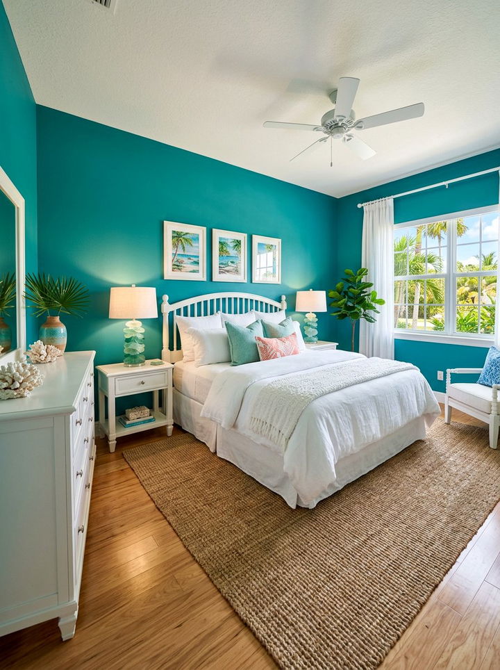 Aquamarine bedroom - 30 cool tone bedroom ideas