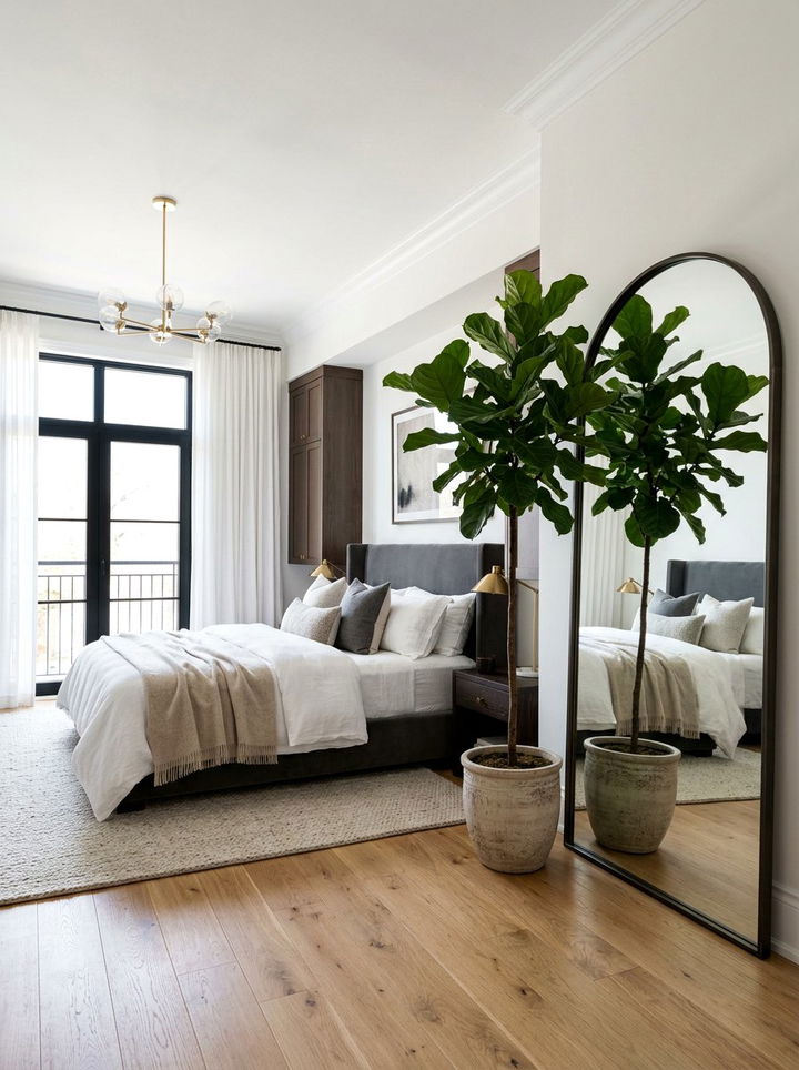 Arched Floor Mirror - 30 bedroom wall mirrors