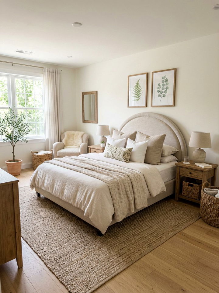 Arched Upholstered Headboard - 30 bedroom padded headboards