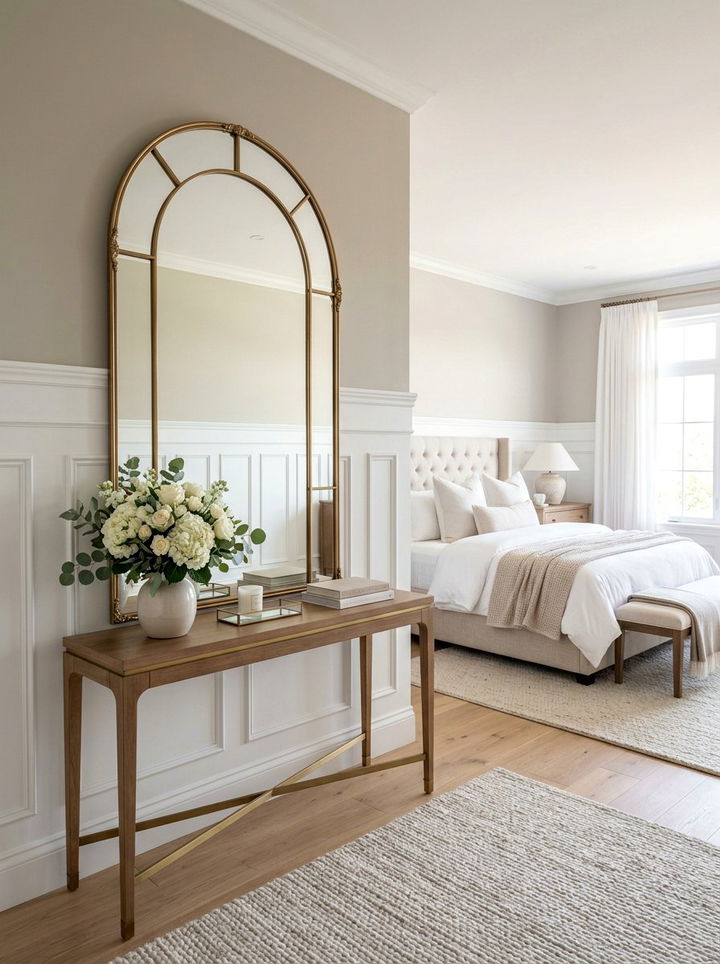 Arched Wall Mirror - 30 bedroom mirror ideas