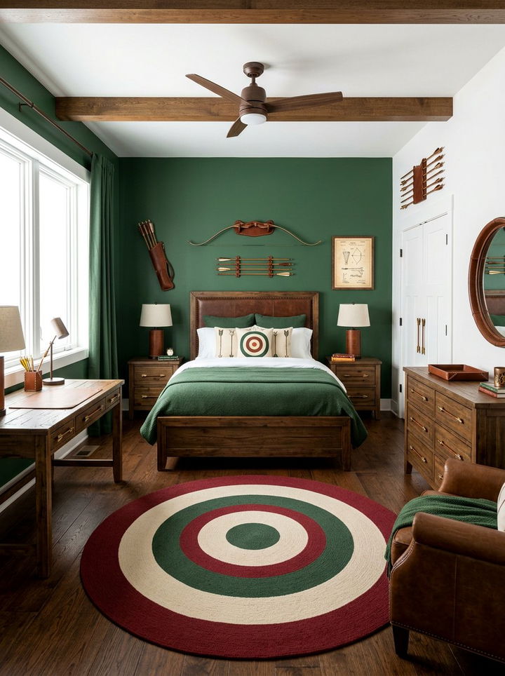 Archery bedroom - 30 sports themed bedroom ideas