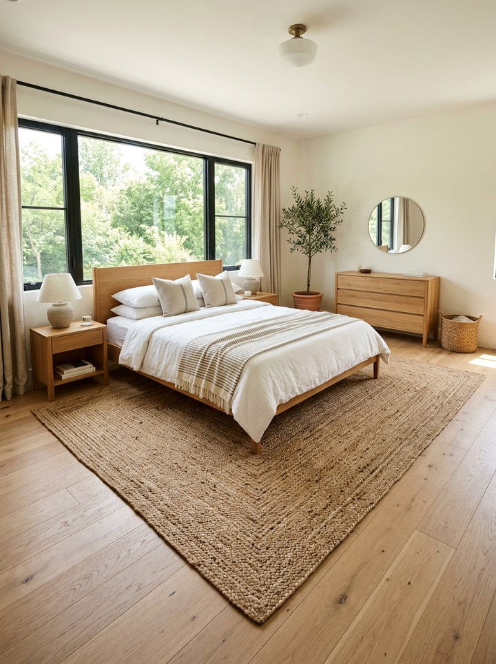 Area Rug - 30 low cost bedroom ideas