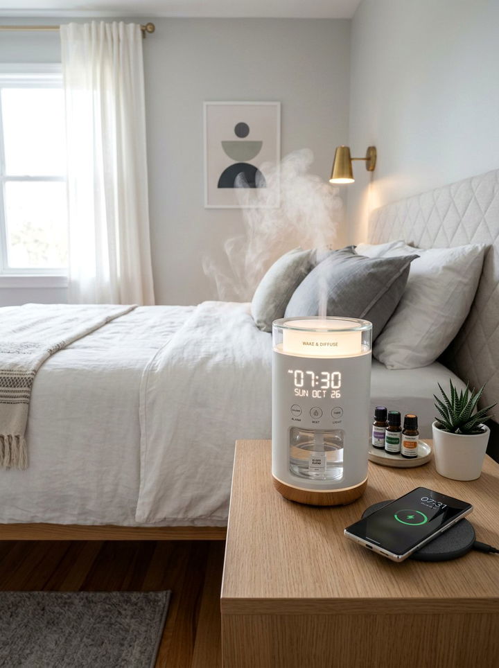 Aromatherapy Alarm Clock - 30 bedroom aromatherapy ideas