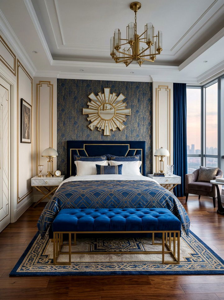 Art Deco Accent - 30 boutique hotel bedroom ideas