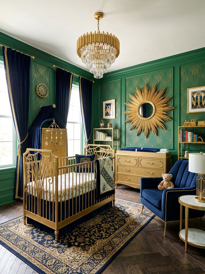 Art Deco Baby Room - 30 newborn bedroom ideas