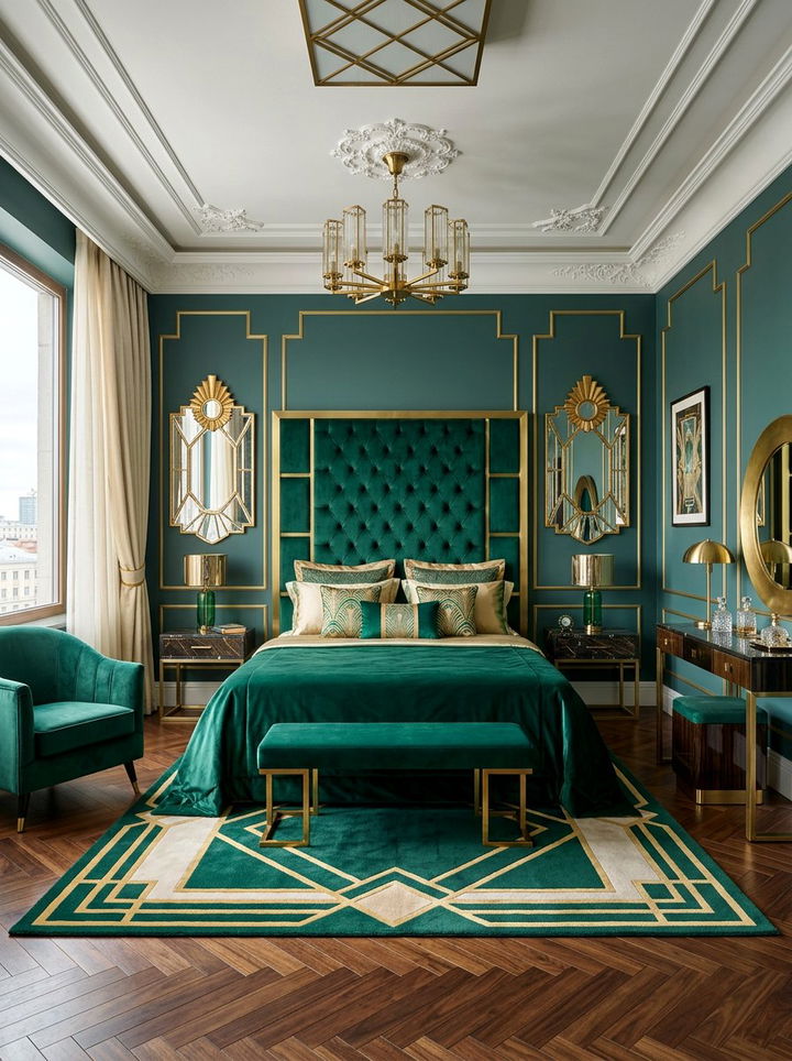 Art Deco Bedroom - 30 bedroom aesthetic ideas