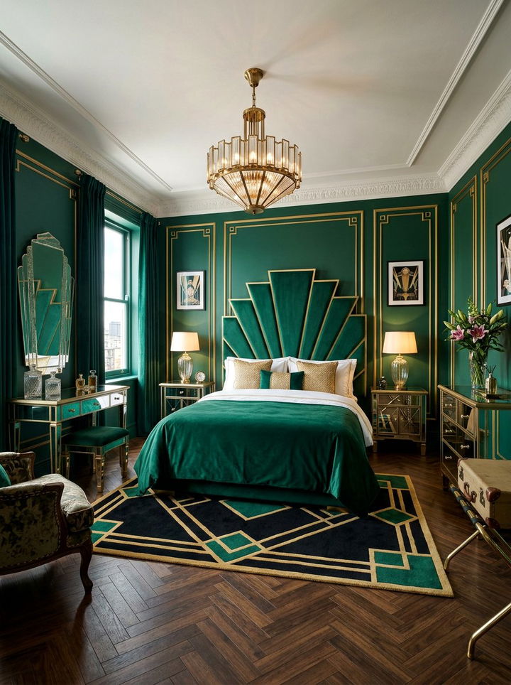 Art Deco Bedroom - 30 bedroom room settings
