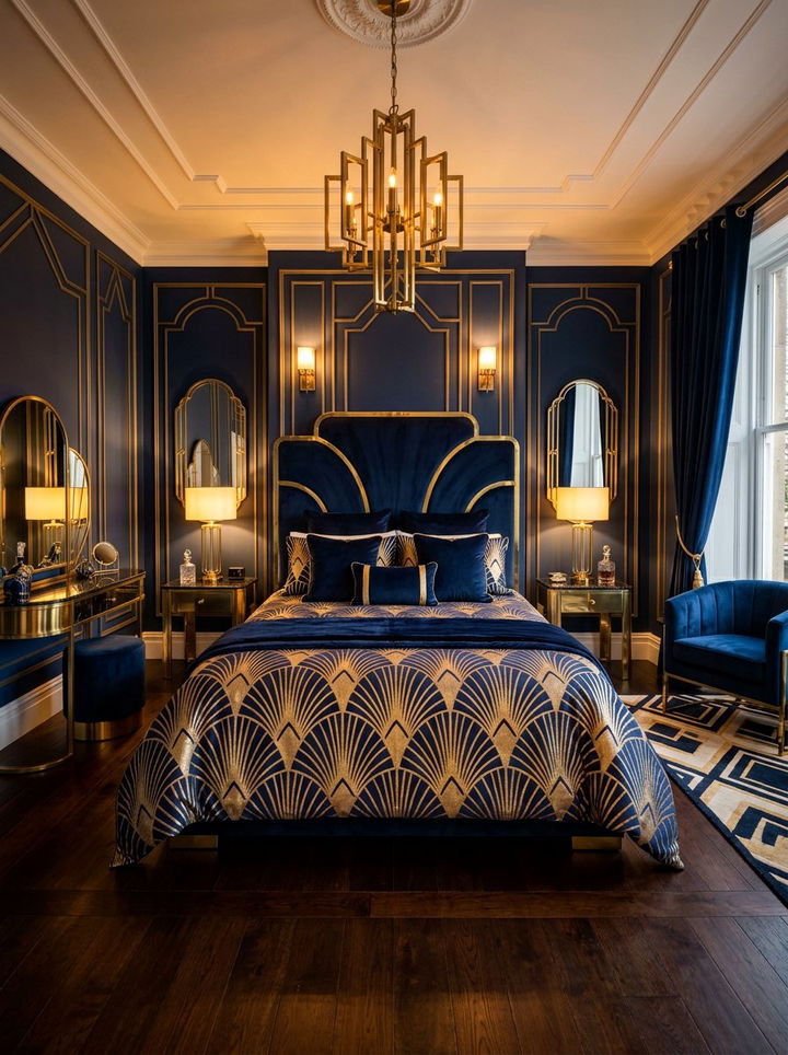 Art Deco Bedroom - 30 bedroom bed making ideas