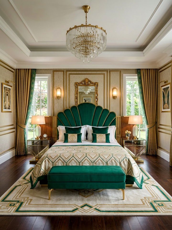Art Deco Bedroom - 30 cozy bedroom settings